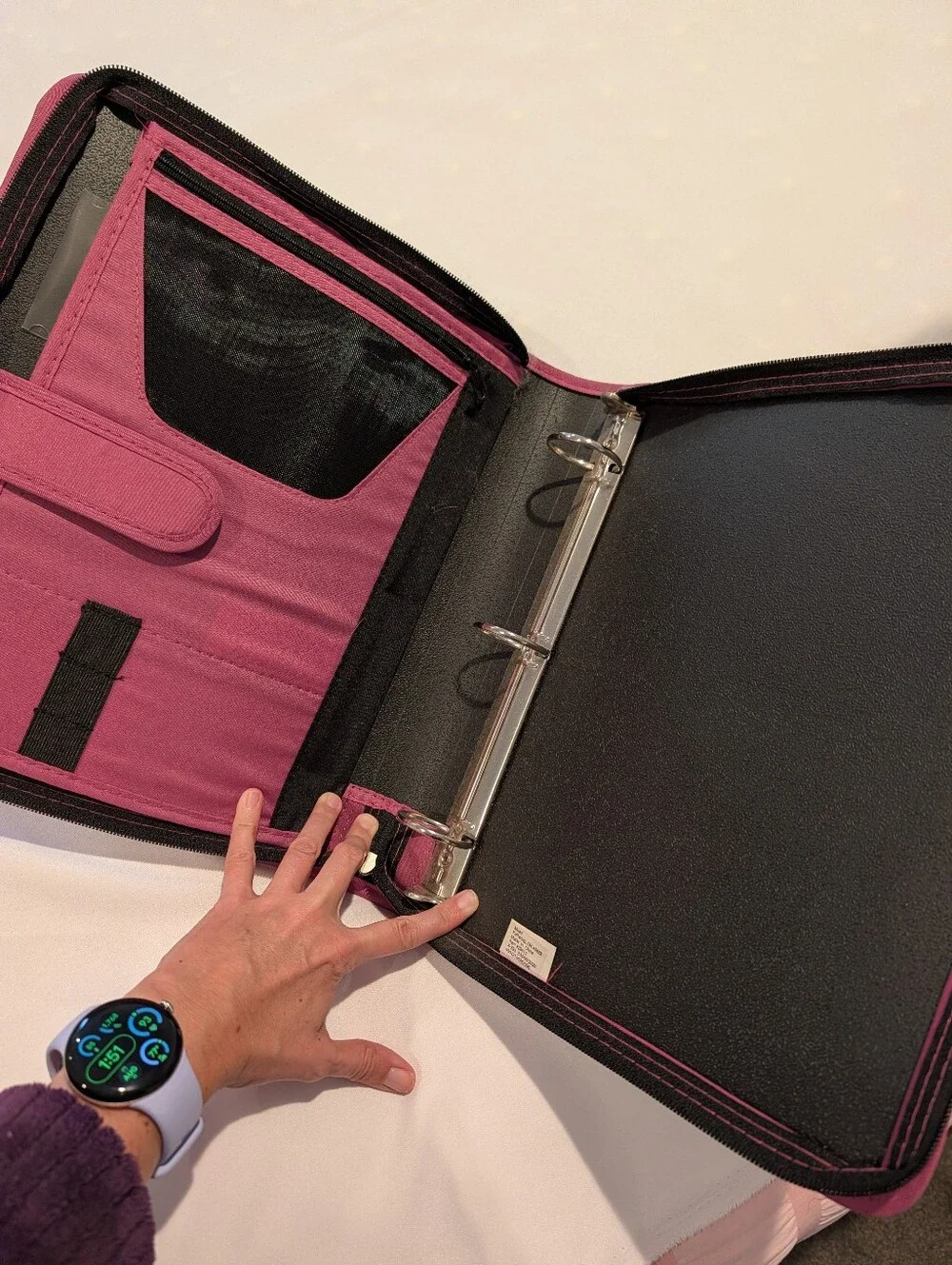 Five Star Pink Tablet Organizer Case